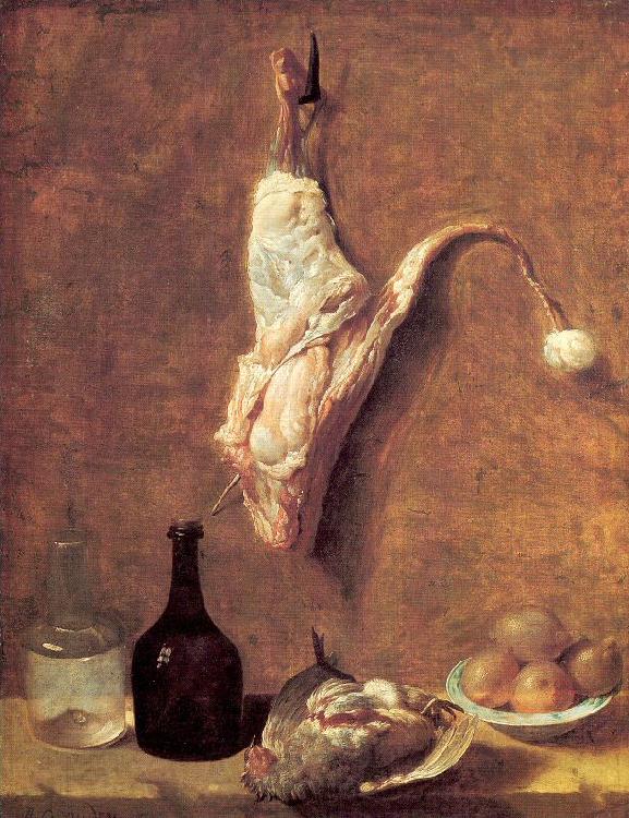 OUDRY, Jean-Baptiste Still Life with Calf's Leg France oil painting art